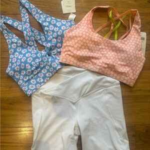 Fabletics Floral Sports Bras only  size m new